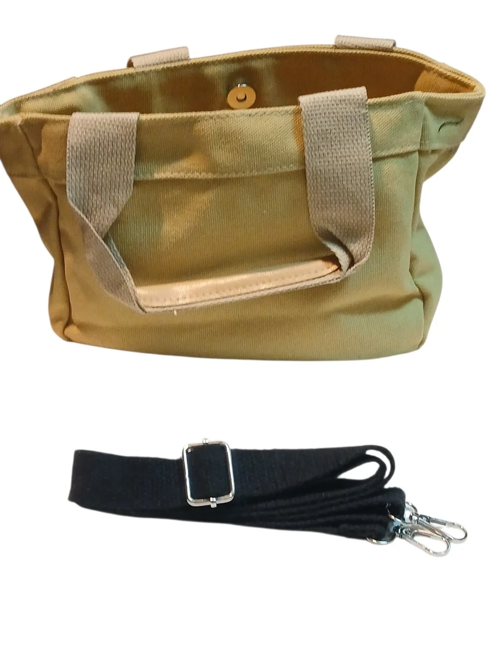 Peanuts -ECO Friendly Snoopy With a Heart on This Khaki Crossbody/Handbag 10 X 7